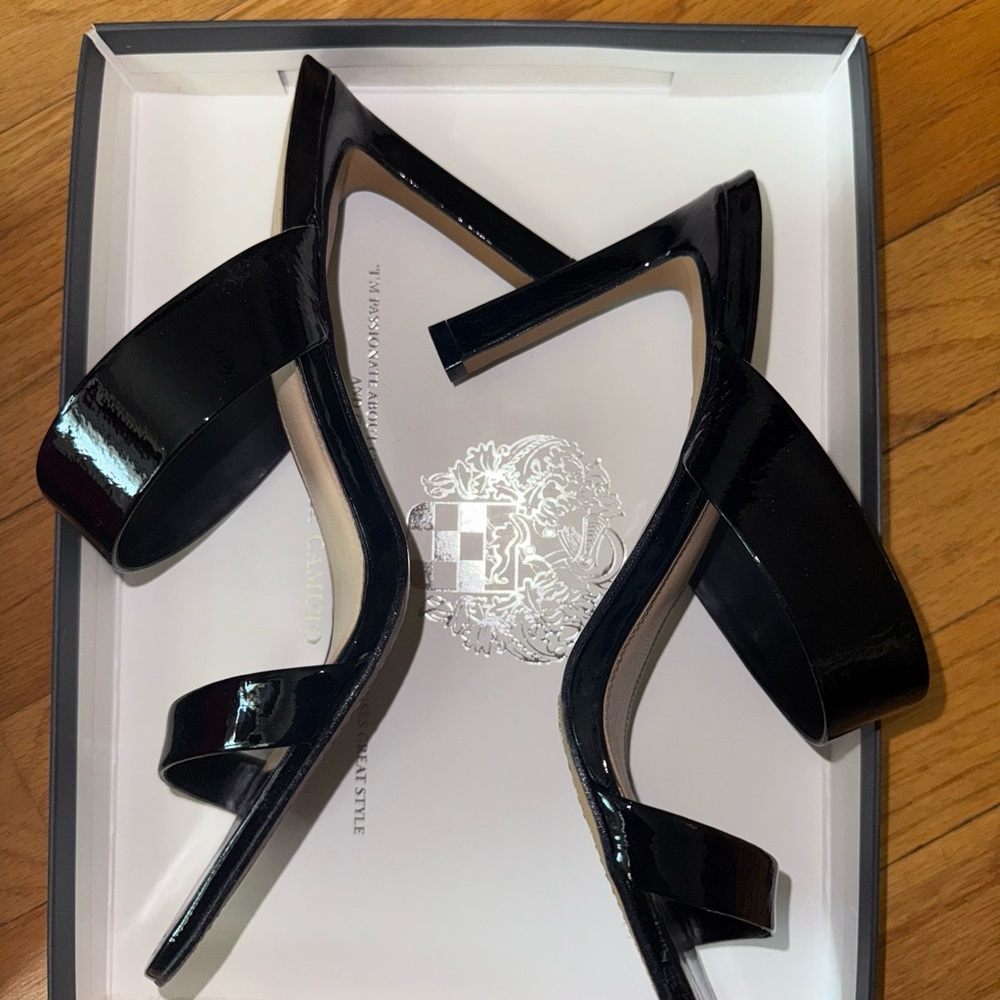 Vince Camuto Black Patent Leather Women's Heels